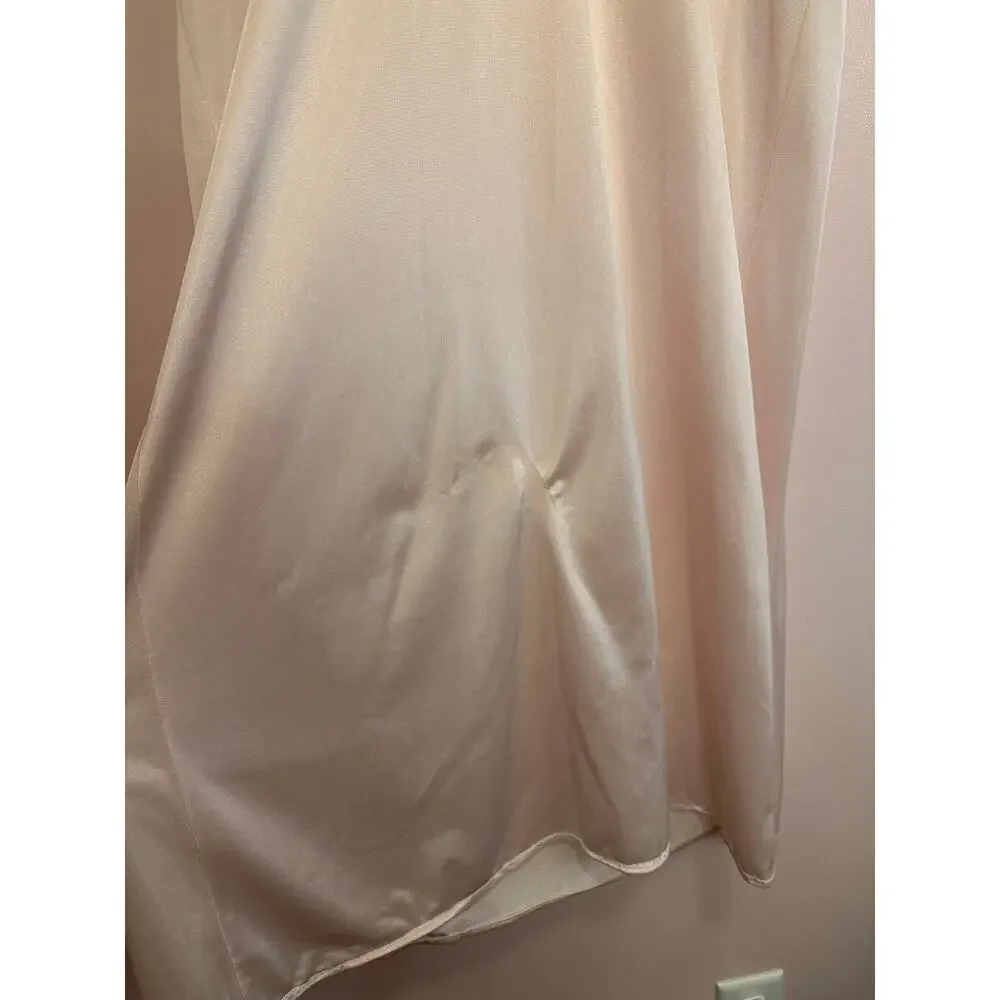 Glencraft Lingerie Vintage Nylon Cream Nightgown Medium